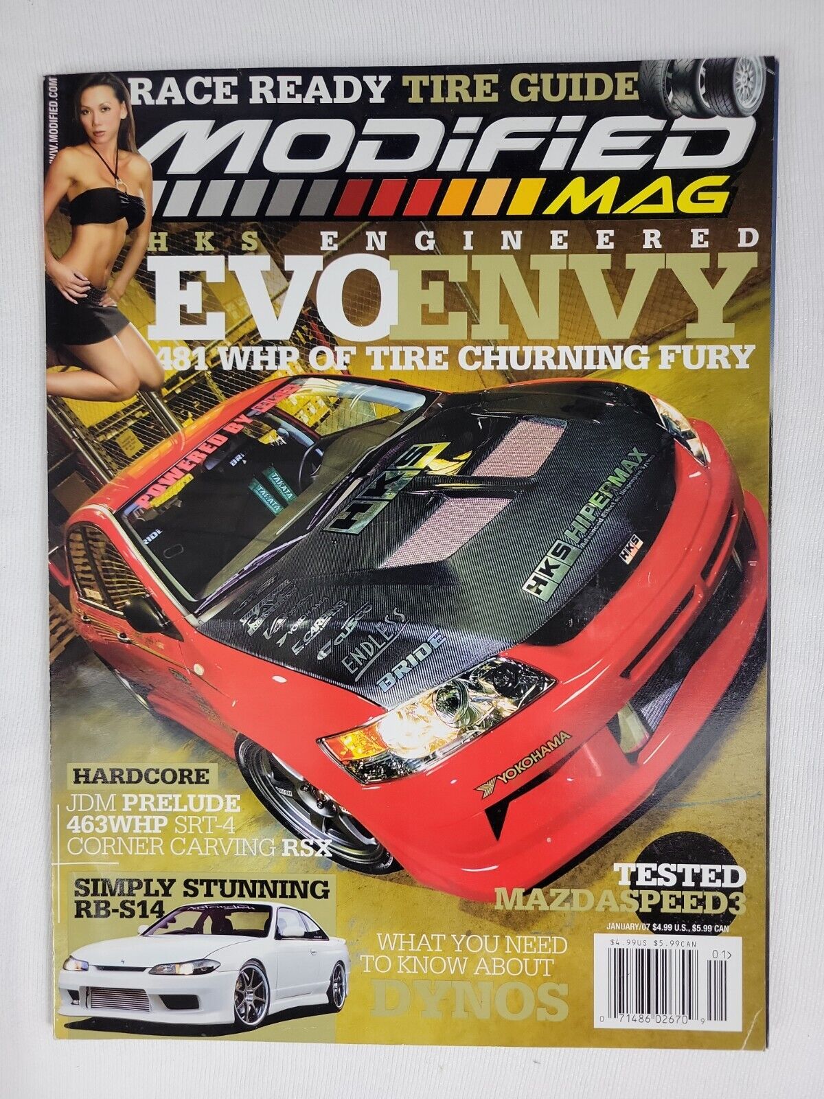 Modified Magazine - January 2007 - Evo, SRT4, 240sx