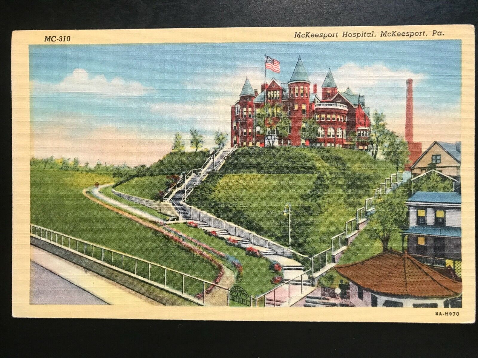 Vintage Postcard 1938 McKeesport Hospital McKeesport Pennsylvania
