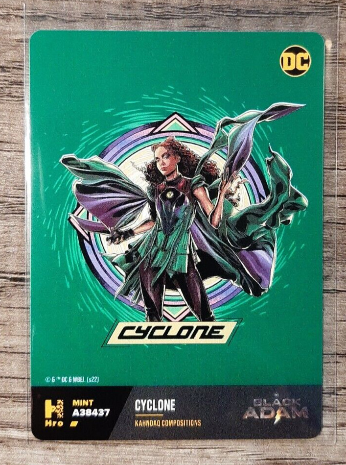 CYCLONE 2022 DC CHAPTER 2 PHYSICAL CARD ONLY KAHNDAQ BLACK ADAM #A38437