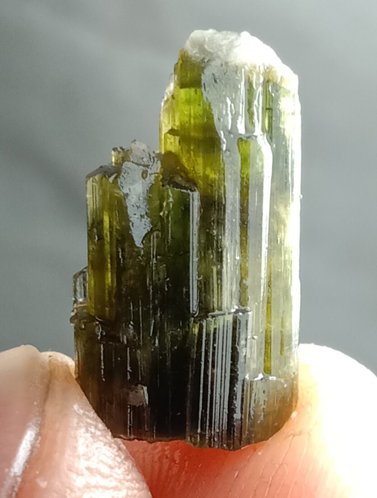 7.5 Carat Beautiful Green Tourmaline with Quartz Crystal specimen @ Afghanistan