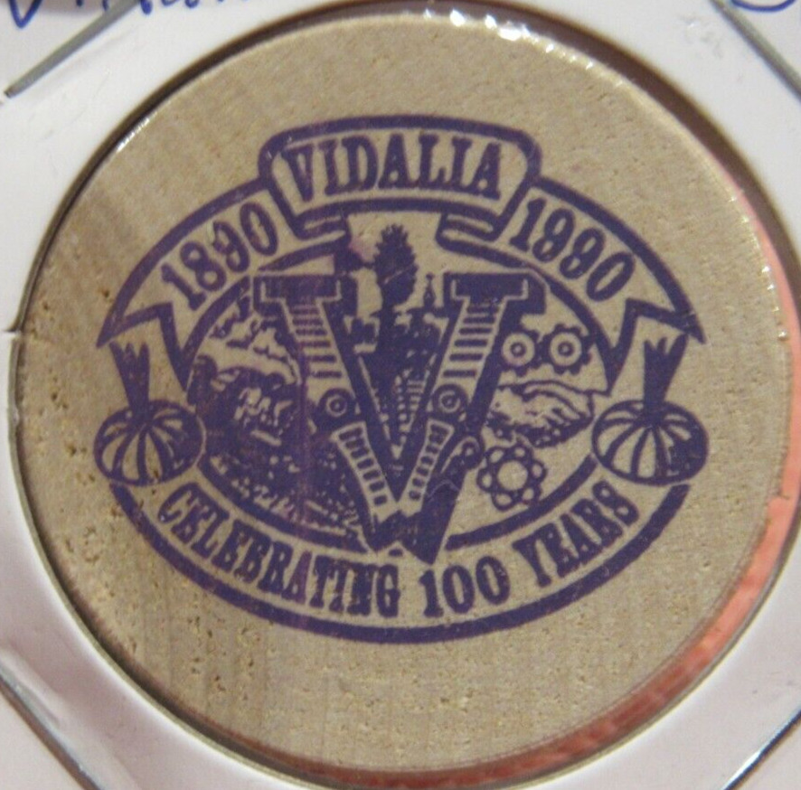 1990 Vidalia, GA Centennial Wooden Nickel - #3 Token Georgia