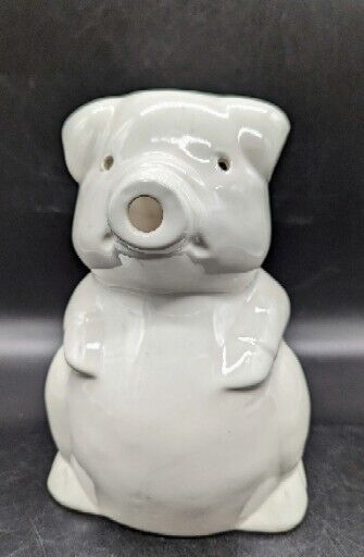 Pig Pitcher Marcia Ceramics Of California Figural Ceramic White 8.5\