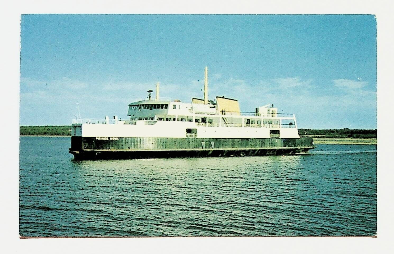 Ferry Boat MV Prince Nova Ship Prince Edward Island Caribou Nova Scotia Postcard