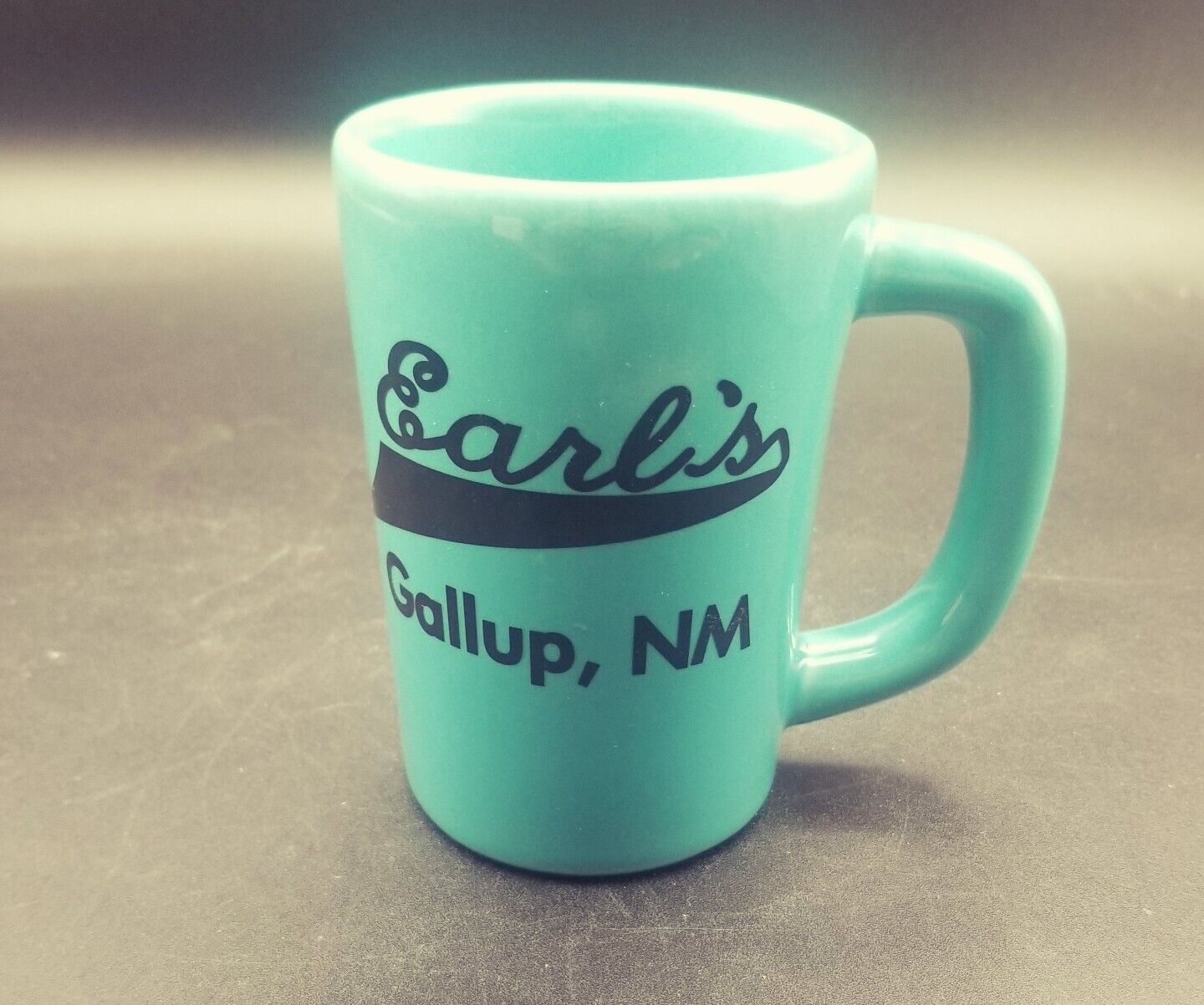 Vintage Earl\'s- Gallup, NM, Restaurant Ware Coffee Mug DCC USA Turquoise READ