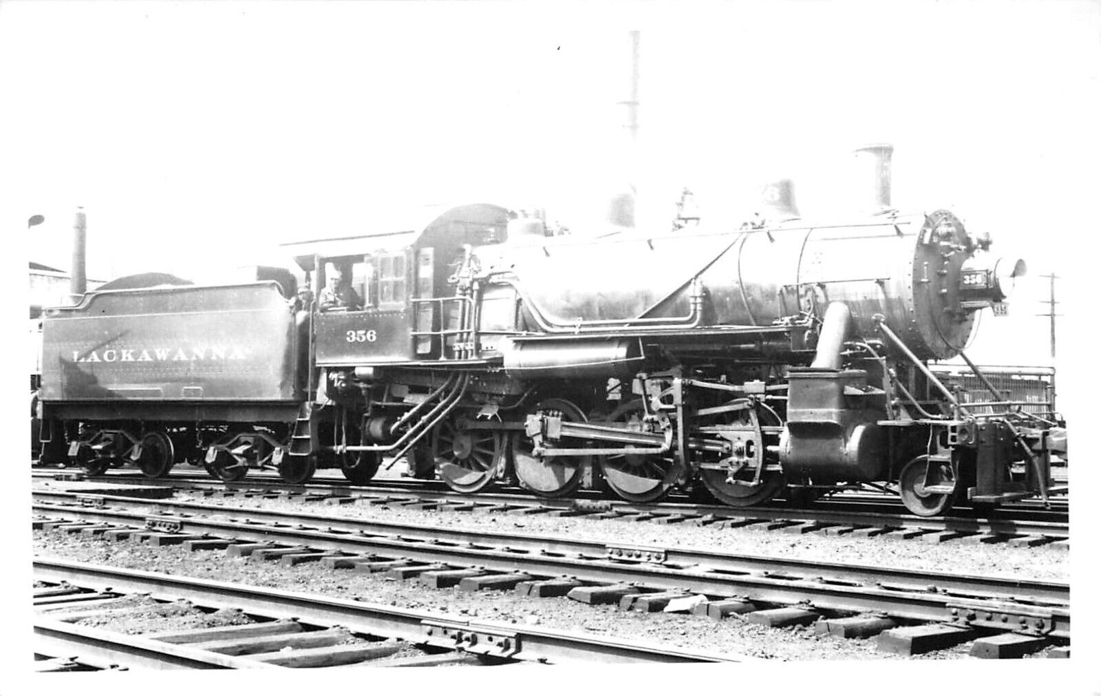 RPPC DL&W Morris County New Jersey Lackawanna Western Railroad Locomotive 356