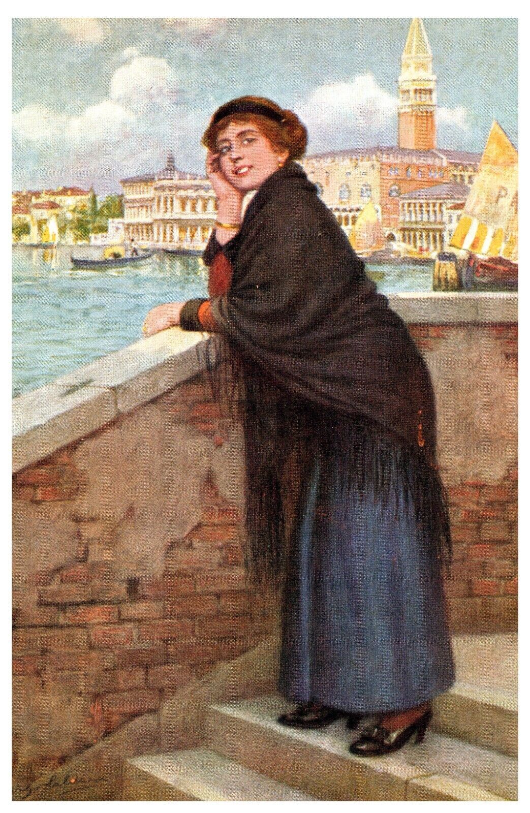 1920s Venice Postcard - St. Mark\'s Campanile - A. Scrocchi - Unused