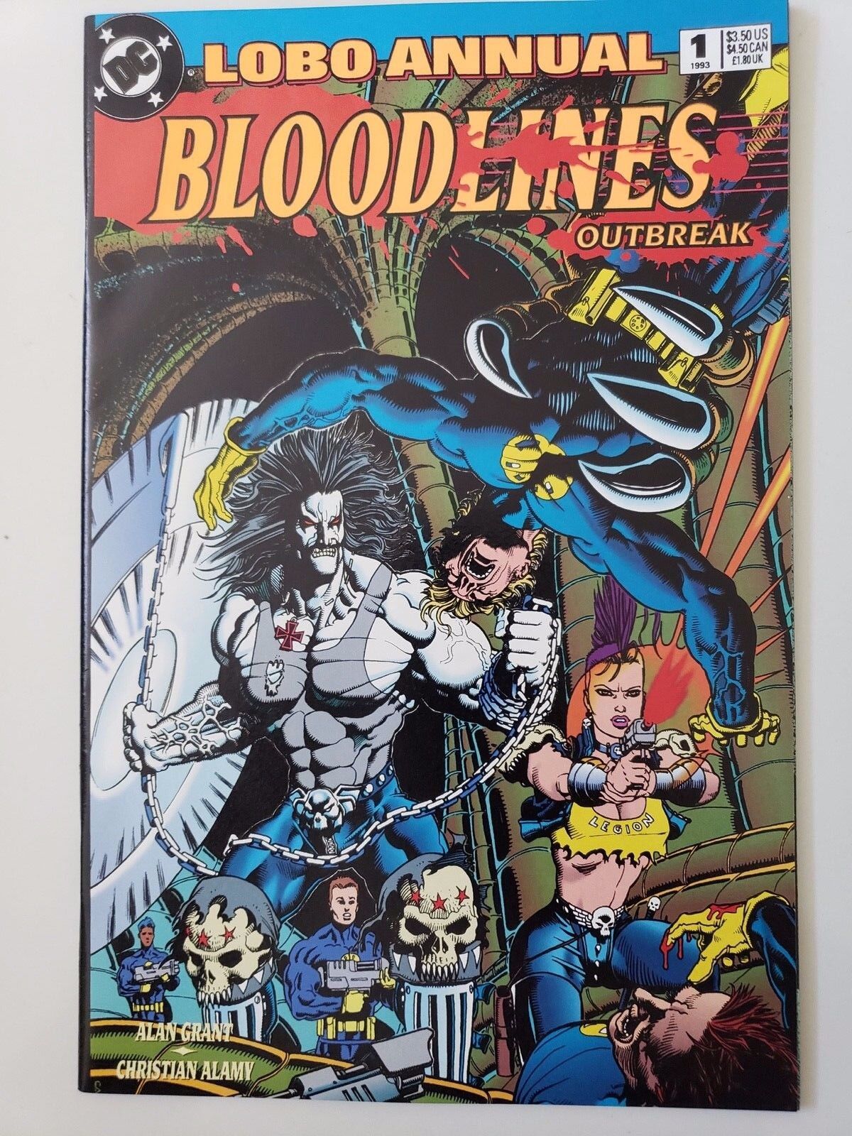 LOBO ANNUAL #1 (1993) DC COMICS BLOODLINES 1ST APPEARANCE OF CAPTAIN LAYLA