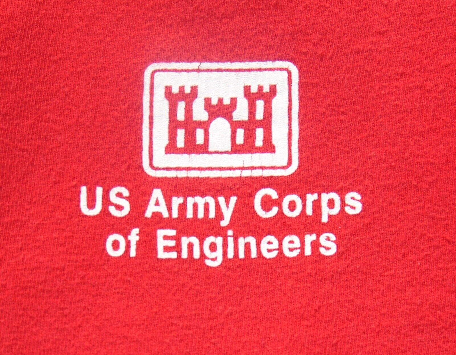 Vintage Official US Army Corps of Engineer T-Shirt; Deployed Worn