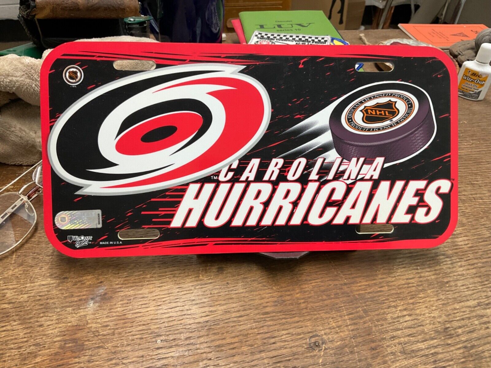 Novelty License Plate Carolina Hurricanes Raleigh NC Hockey Plastic