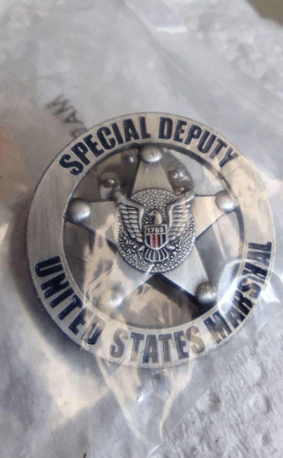US Marshals Service “SPECIAL Deputy Gun Metal lapel Pin