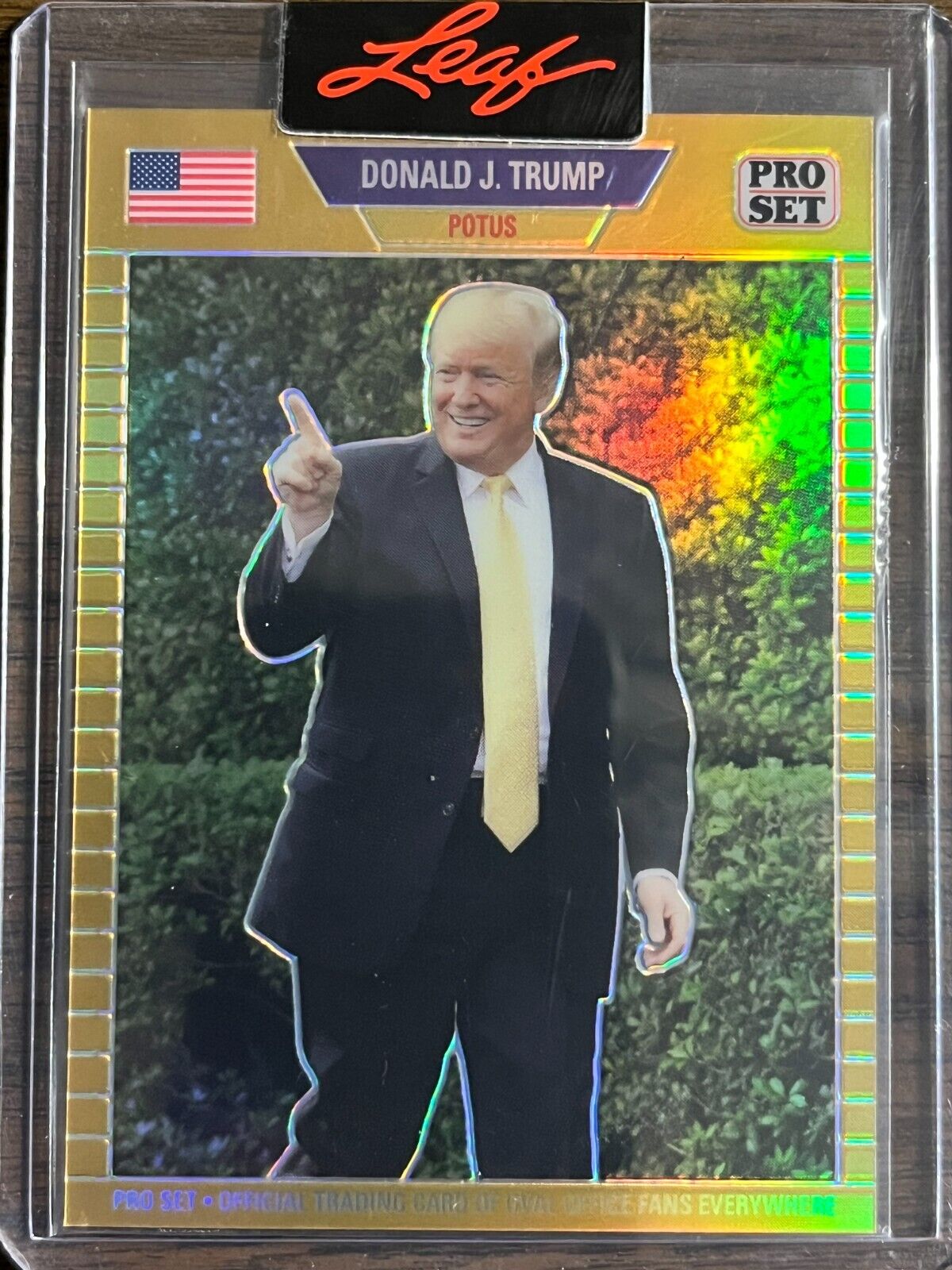 2023 Leaf Pro Set Metal #PSG-28 Donald Trump President Gold 107/199
