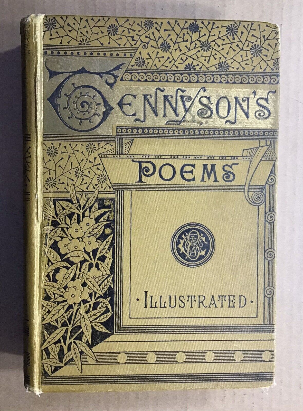 Tennyson’s Poems Illustrated: Poetical Works of Alfred Lord ~ Hardcover ~ 1892