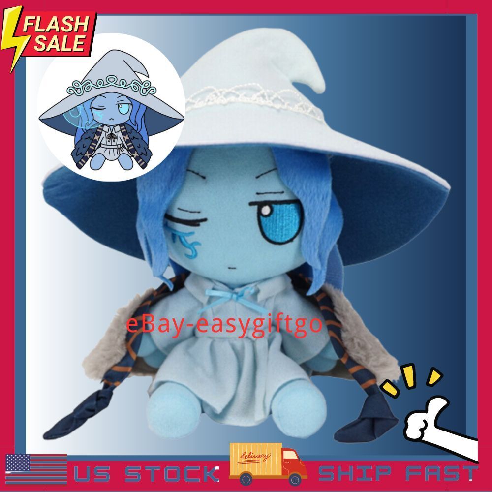 10in Snow Witch Ranni Plush Doll Fumo Blue Soft Stuffed Cute Toy Kids Xmas Gift