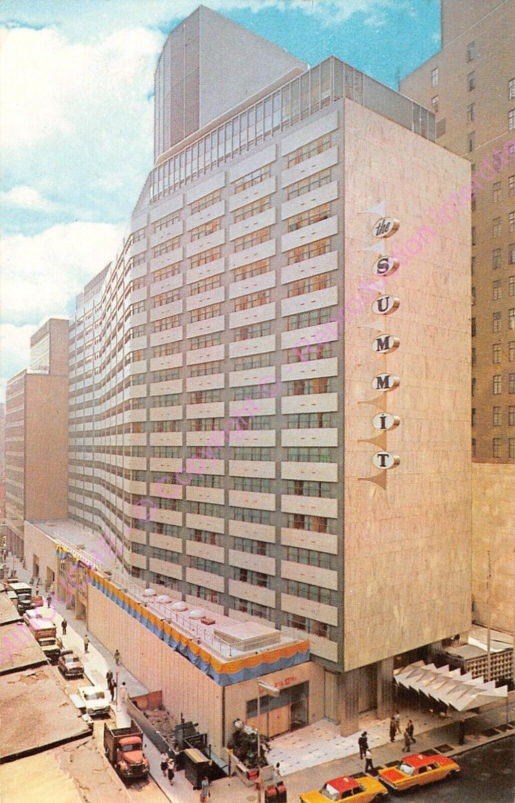 CPM United States New York The Summit Hotel Taxis ca1966
