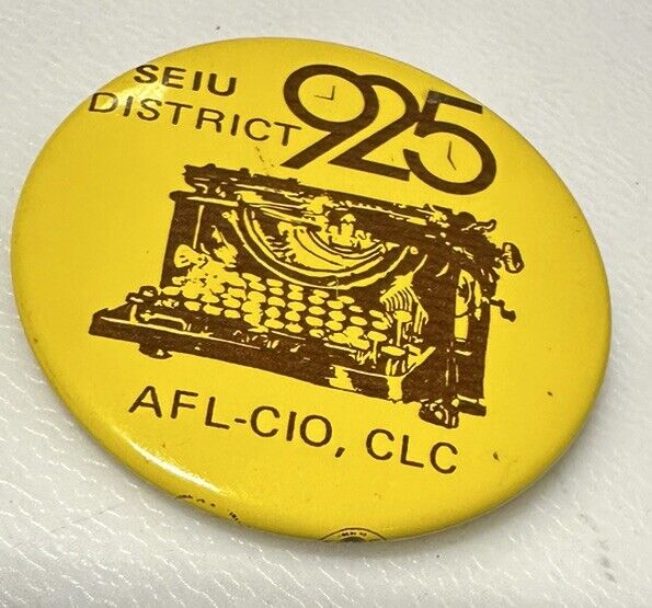 Vintage Seattle Washington SEIU 925 Teacher Job Labor Union Pin Pinback Button