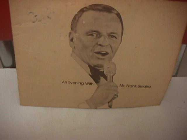 Rare An Evening With Frank Sinatra Booklet 1978 Benefits Atlantic City Hospital