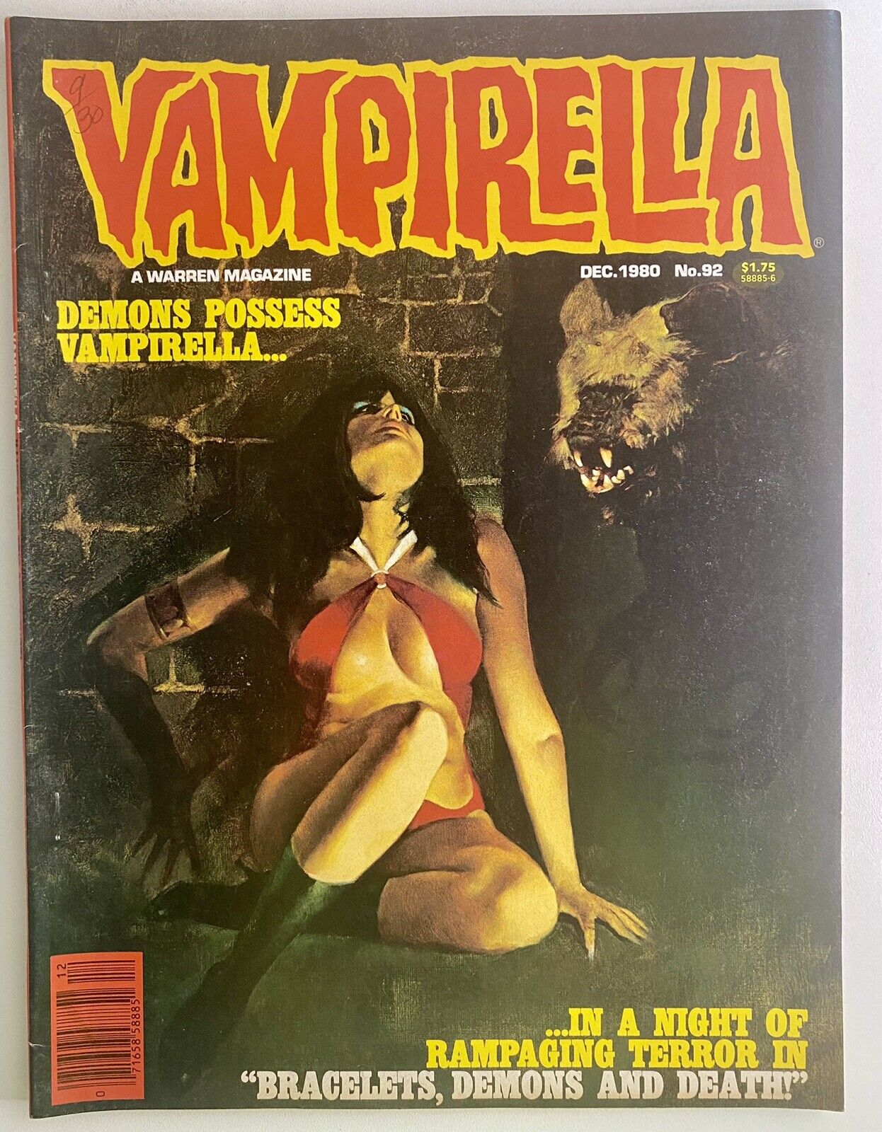 Vampirella #92 (1980) Warren Publishing Magazine - Vampi Horror