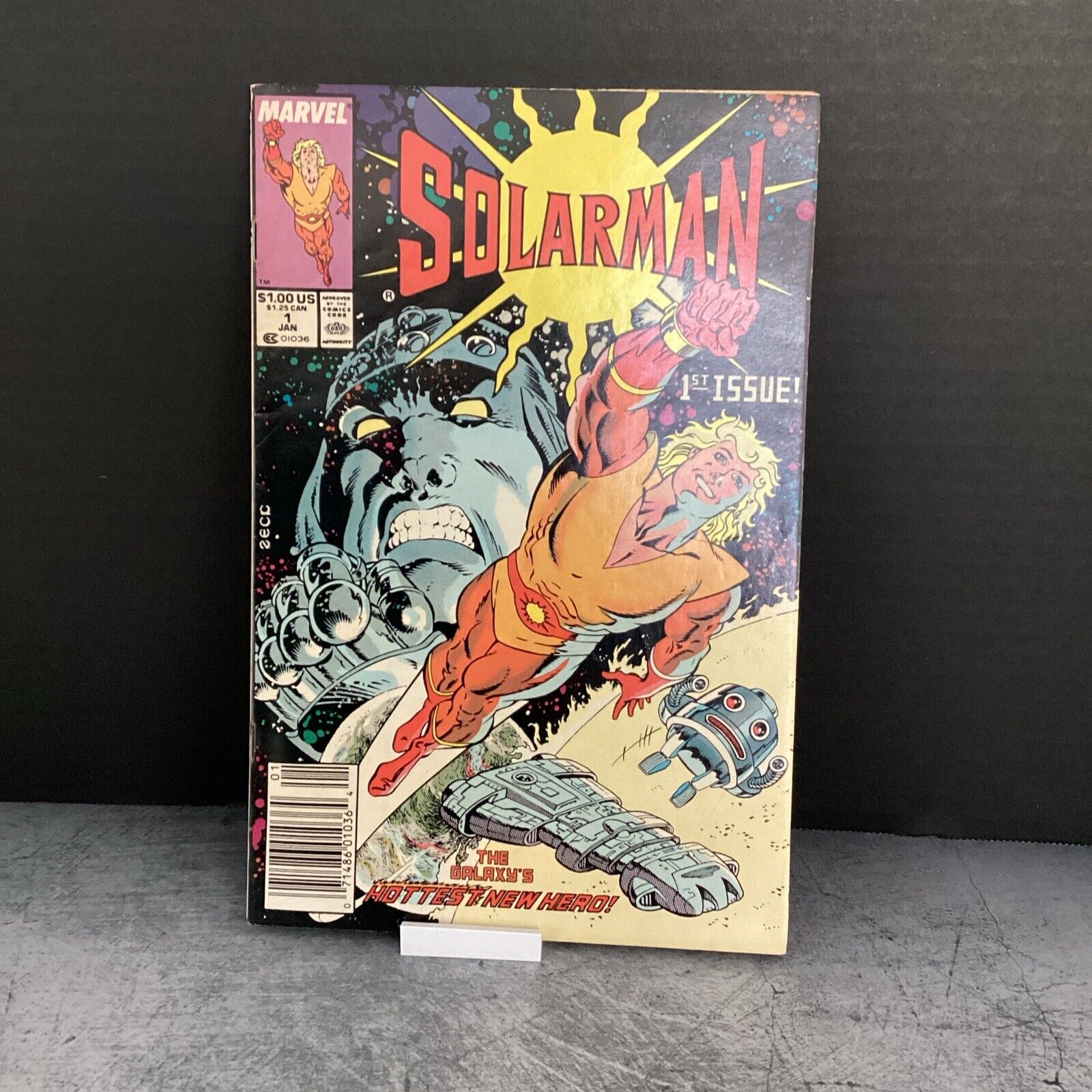 Solarman #1-Stan Lee, Zeck Cover |Newsstand 1989