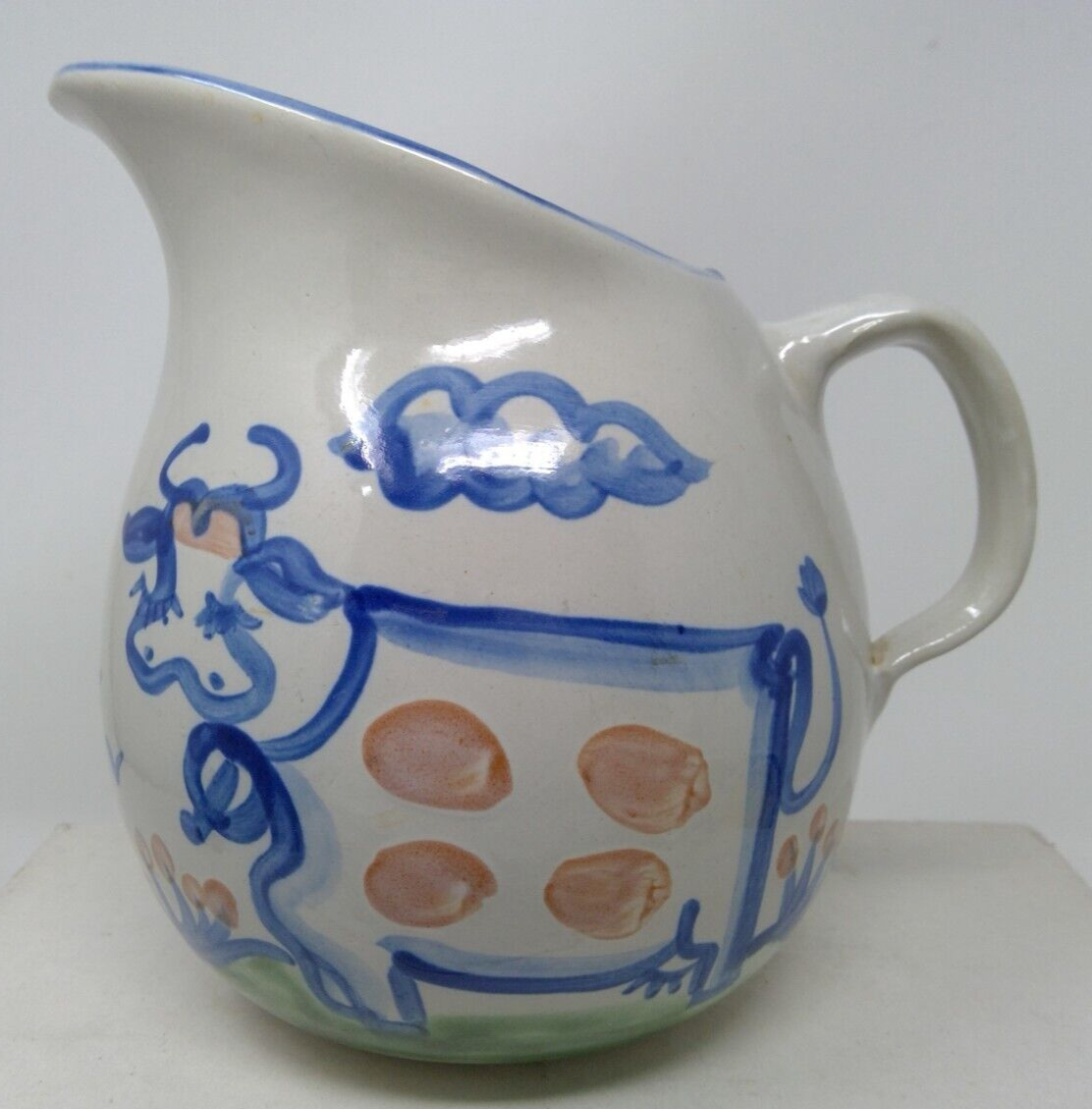 MA Hadley Pottery COW Pitcher