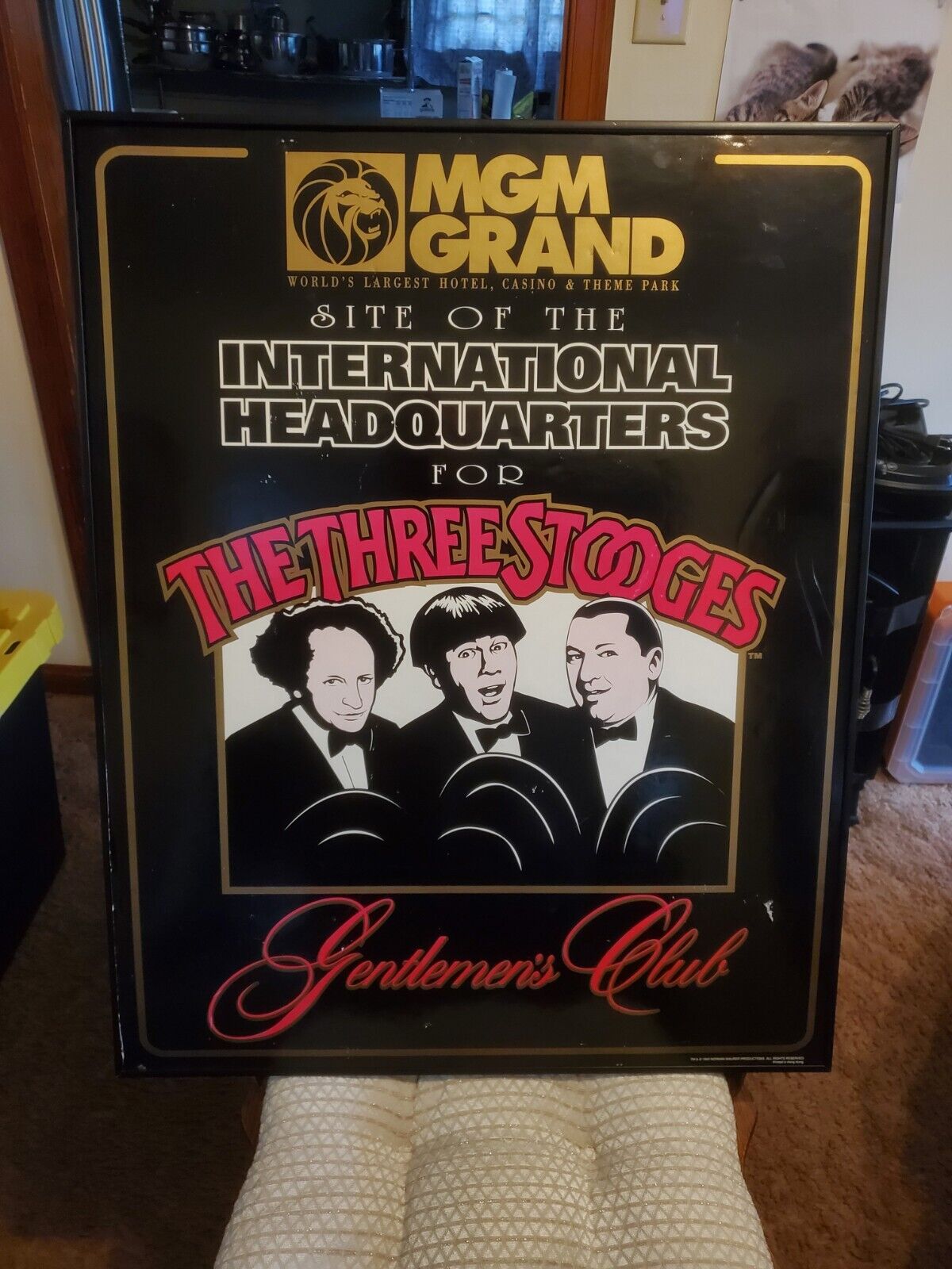 MGM GRAND THREE STOOGES FRAMED PICTURE