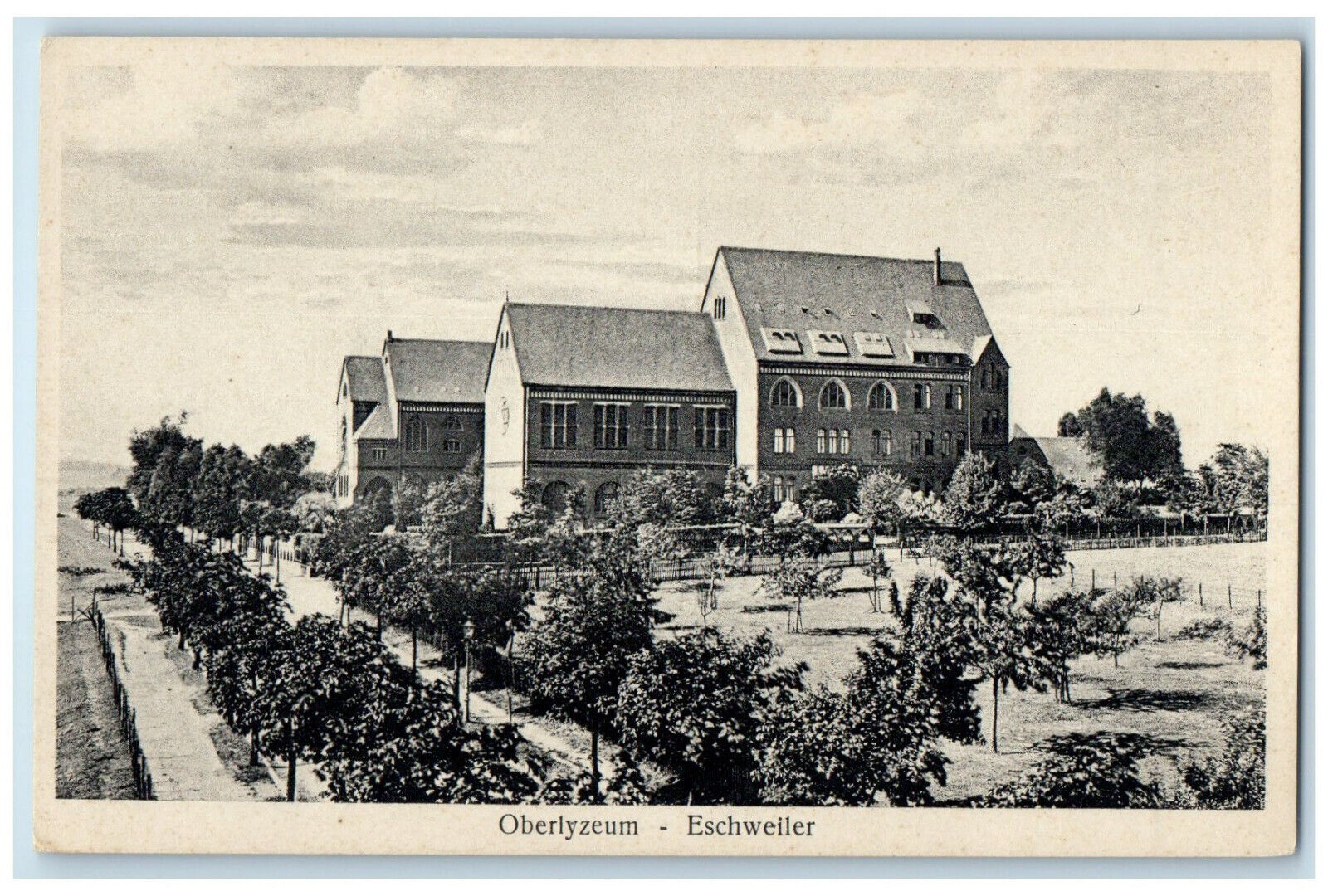 c1920\'s Oberlyzeum Eschweiler North Rhine-Westphalia Germany Postcard
