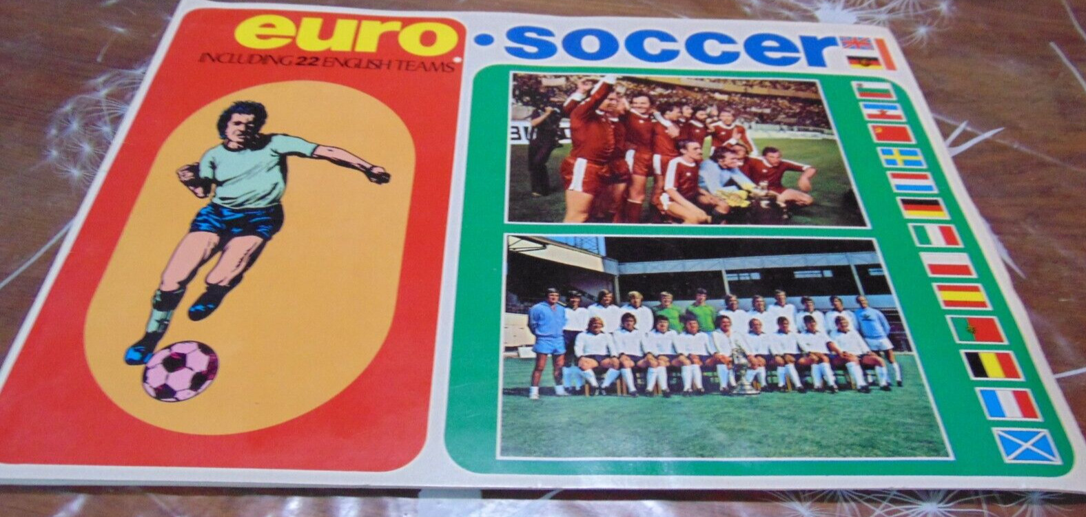 1975 EURO SOCCER ALBUM FKS, incomplete 32 postcards