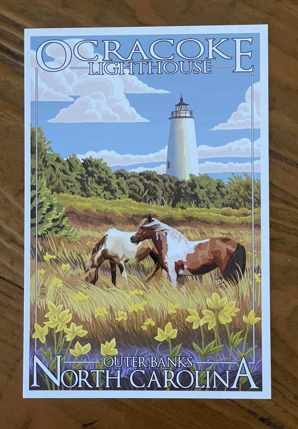 Ocracoke Lighthouse - Outer Banks North Carolina - Lantern Press Postcard