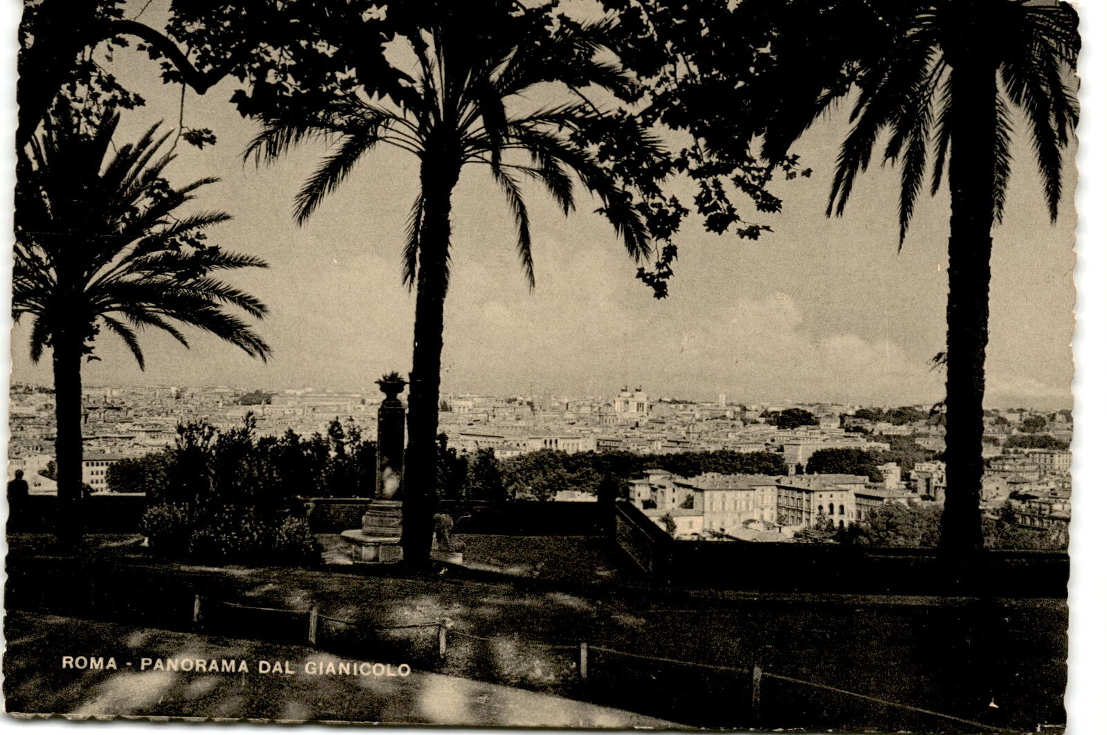 Rome, Gianicolo Hill, Eternal City, stunning architecture, rich history Postcard