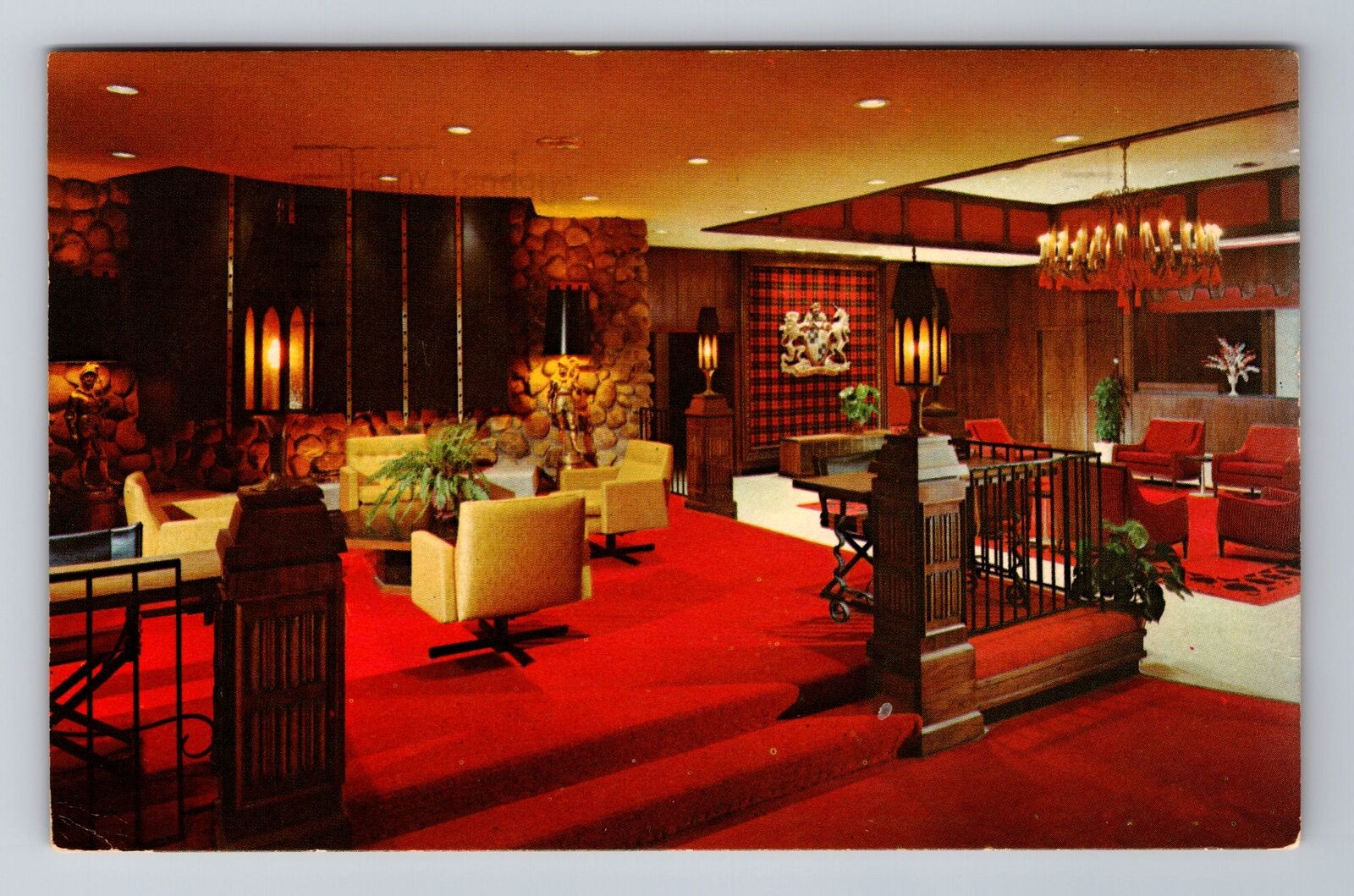 Des Plaines IL-Illinois, Sheraton O'Hare Motor Hotel, Vintage c1967 Postcard