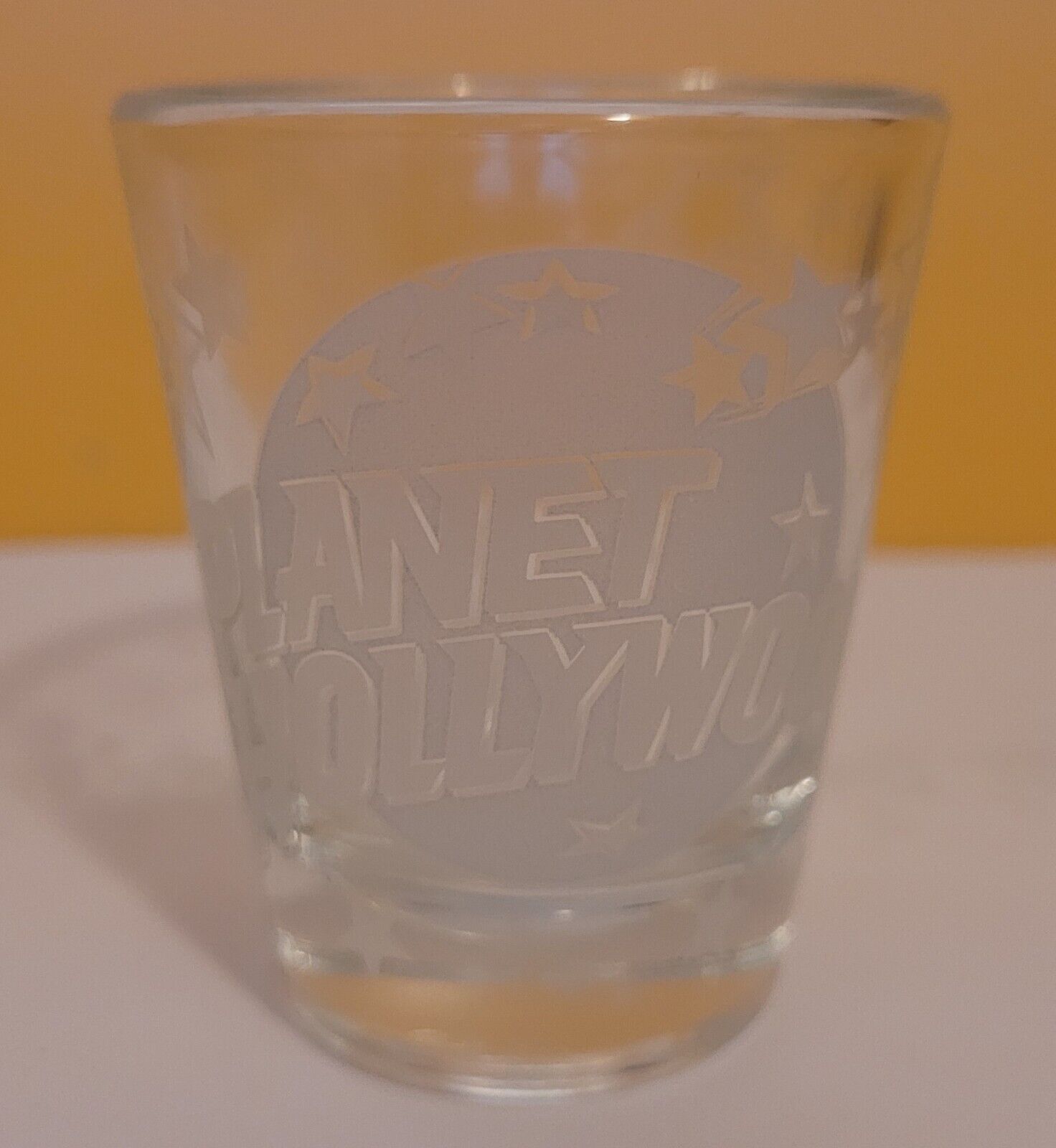 Planet Hollywood Shot Glass Vintage 1991 Souvenir Novelty Glass 