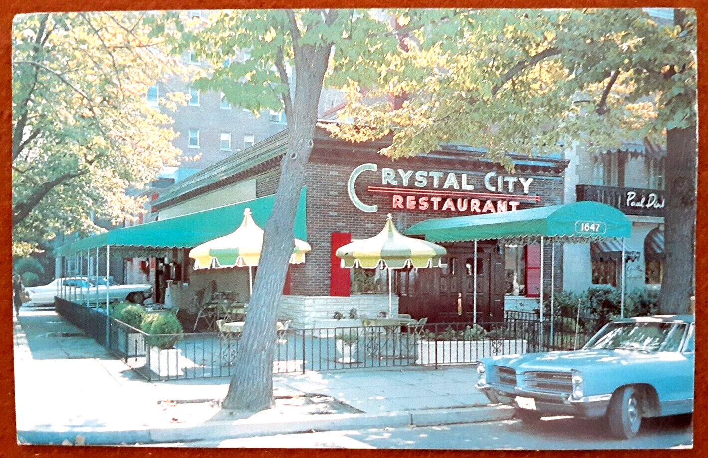 CHACONAS' Crystal City Restaurant 1972 Washington DC