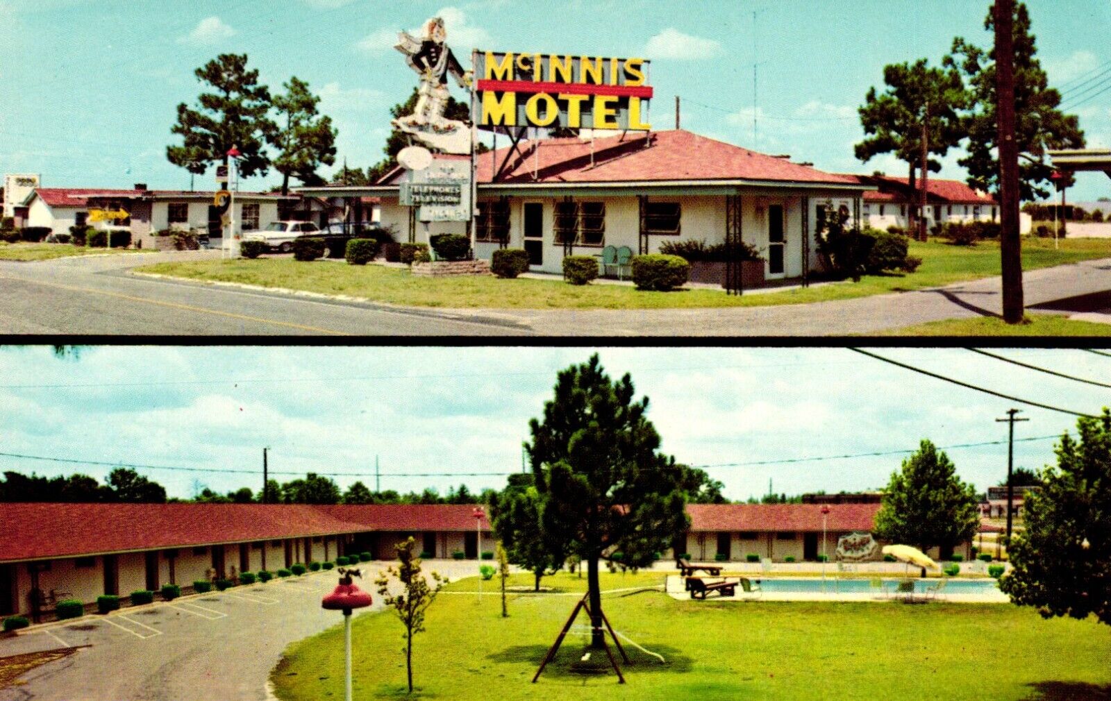 McInnis Motel Fayetteville North Carolina Postcard