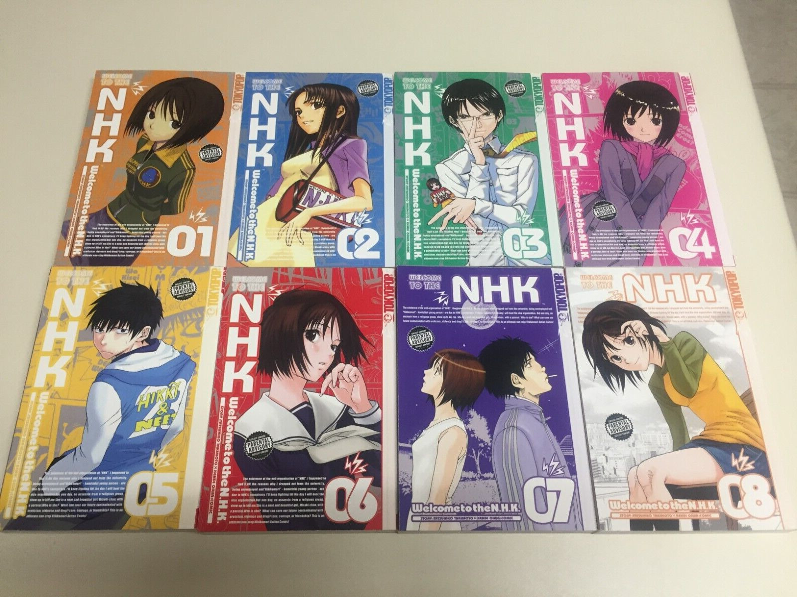 Welcome to the NHK Complete English Manga Set Series Volumes 1-8 Vol N.H.K.