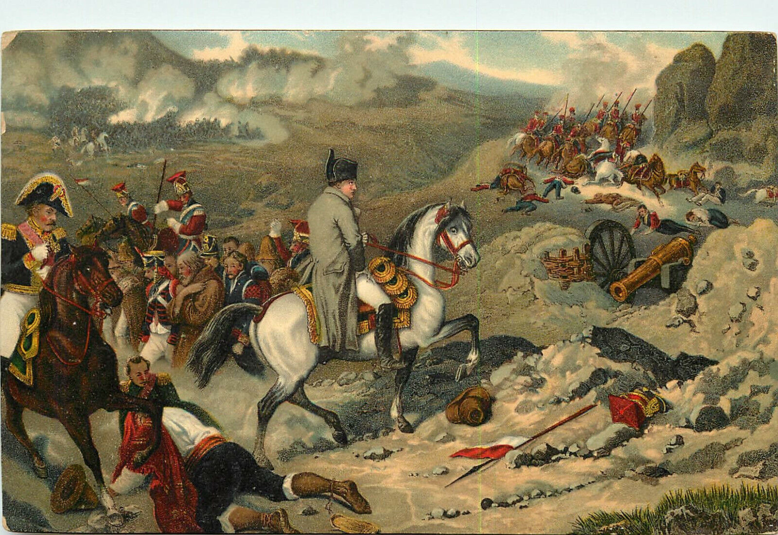 Stengal Postcard Napoleonlic Wars Hippolyte Bellange Somo Sierre French Battle