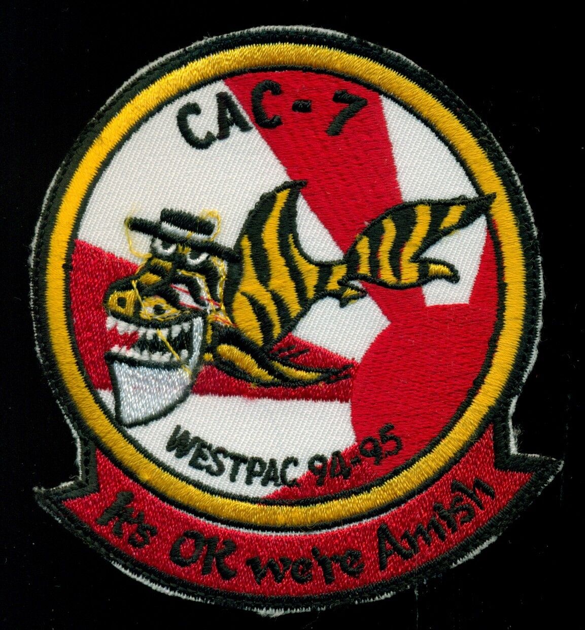 US Navy VP-1 CAC-7 WESPAC 1994-1995 Patch Bottom
