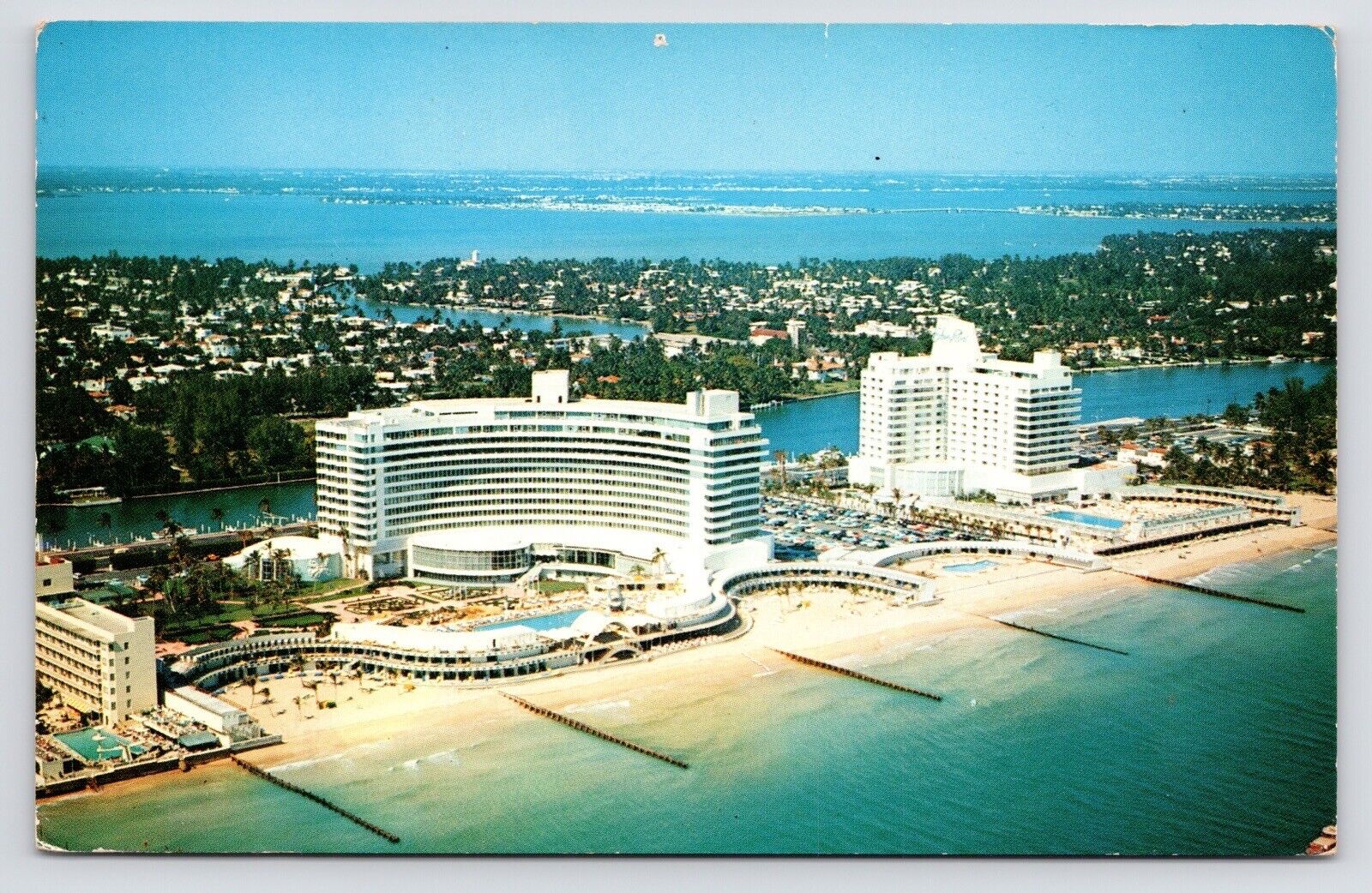 c1950s~Ocean Hotel Luxury Resorts~Eden Roc~Miami Beach Florida FL VTG Postcard