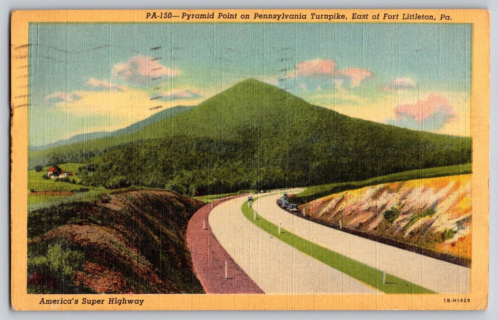 Pennsylvania - The Pyramid Point On Pennsylvania Turnpike - Vintage Postcard