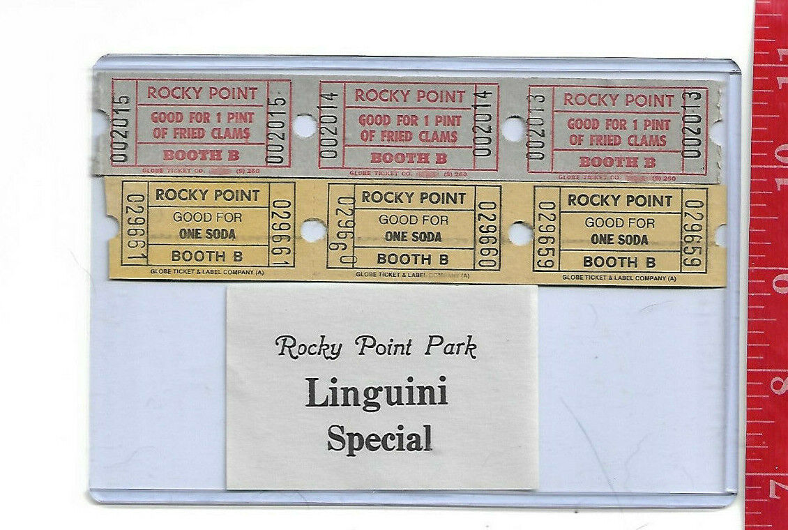 Vintage Lot tickets Rocky Point Amusement Park Warwick Rhode Island #4