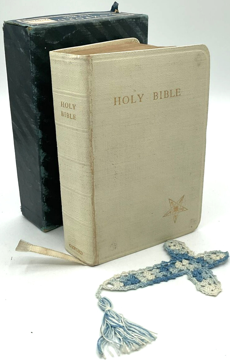 Vintage Masonic Christian Holy Bible Oxford University Press 1935 3.5\