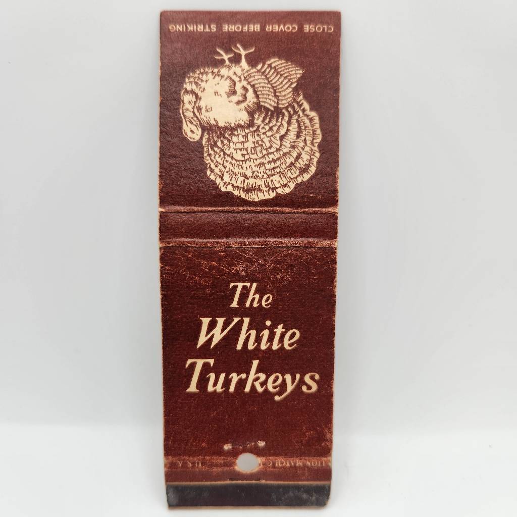 Vintage Matchbook The White Turkey Hartsdale New York Red Barn Westport CT Colle