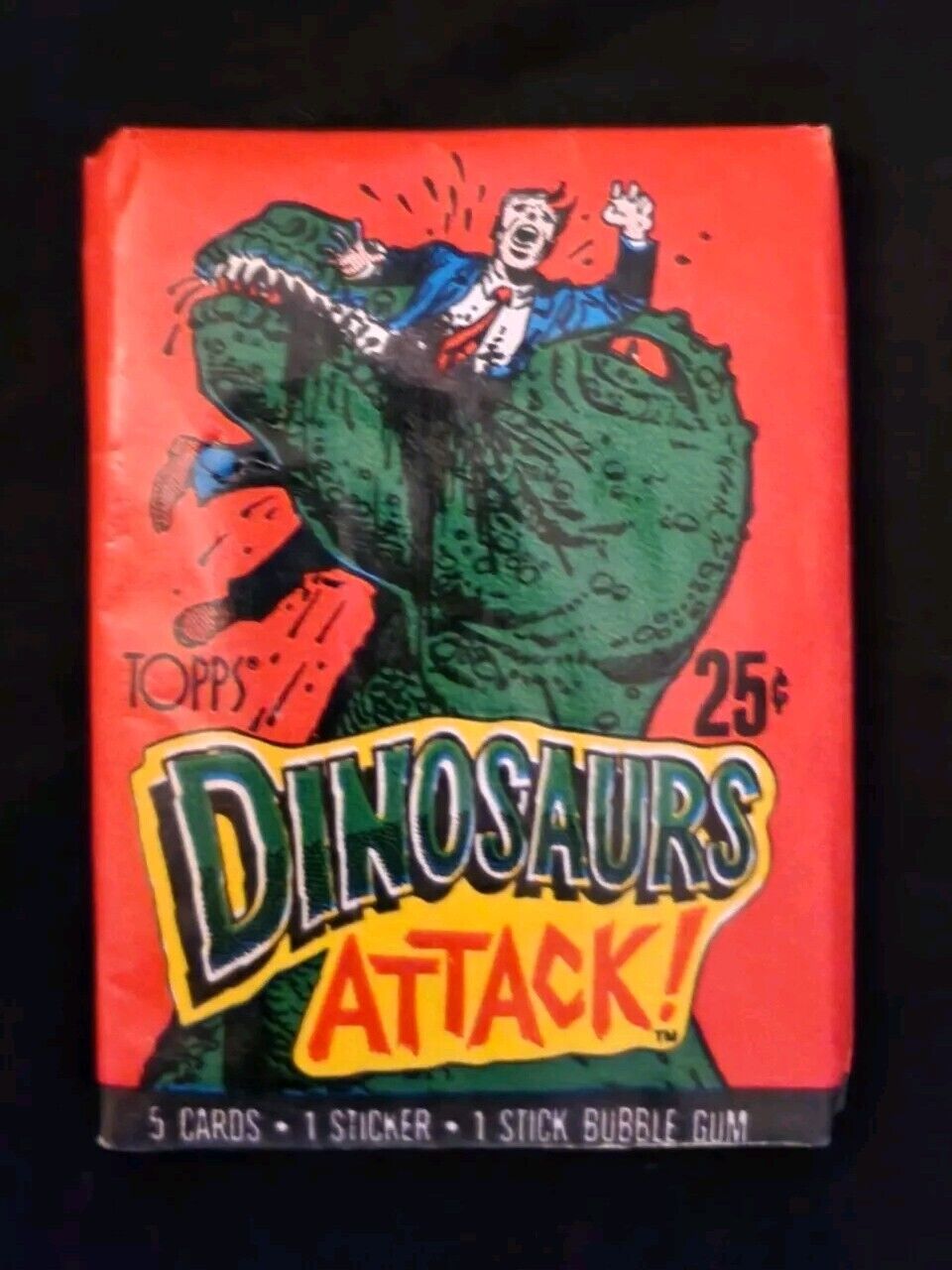1988 Topps Dinosaurs Attack 1 Sealed Wax Pack 