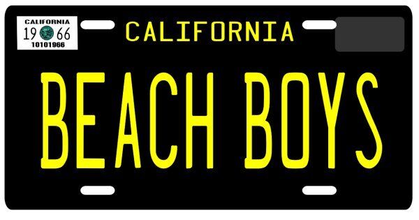 The Beach Boys 1966 California License plate
