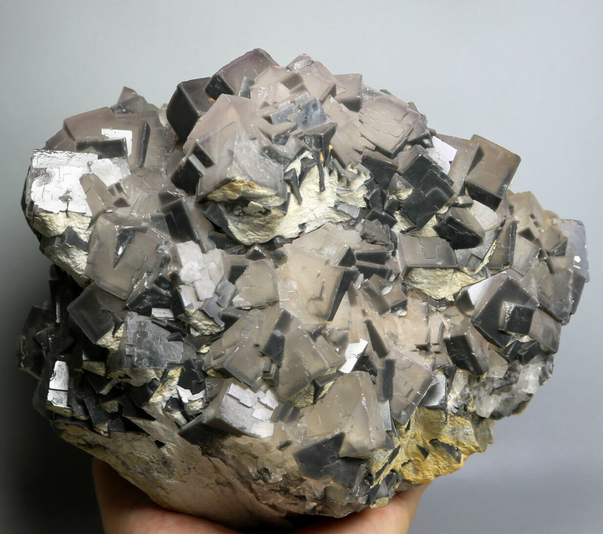 9.38lb Natura Cube Fluorite Crystal Mineral Specimen Display