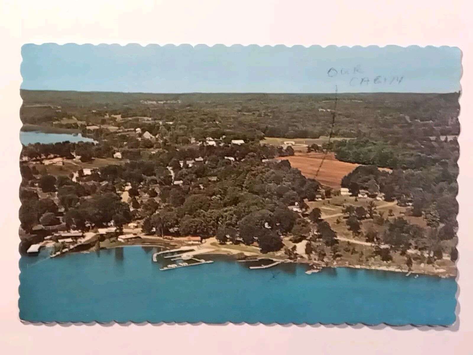 Aerial View Of Sheguiandah Bay Bass Lake Postcard