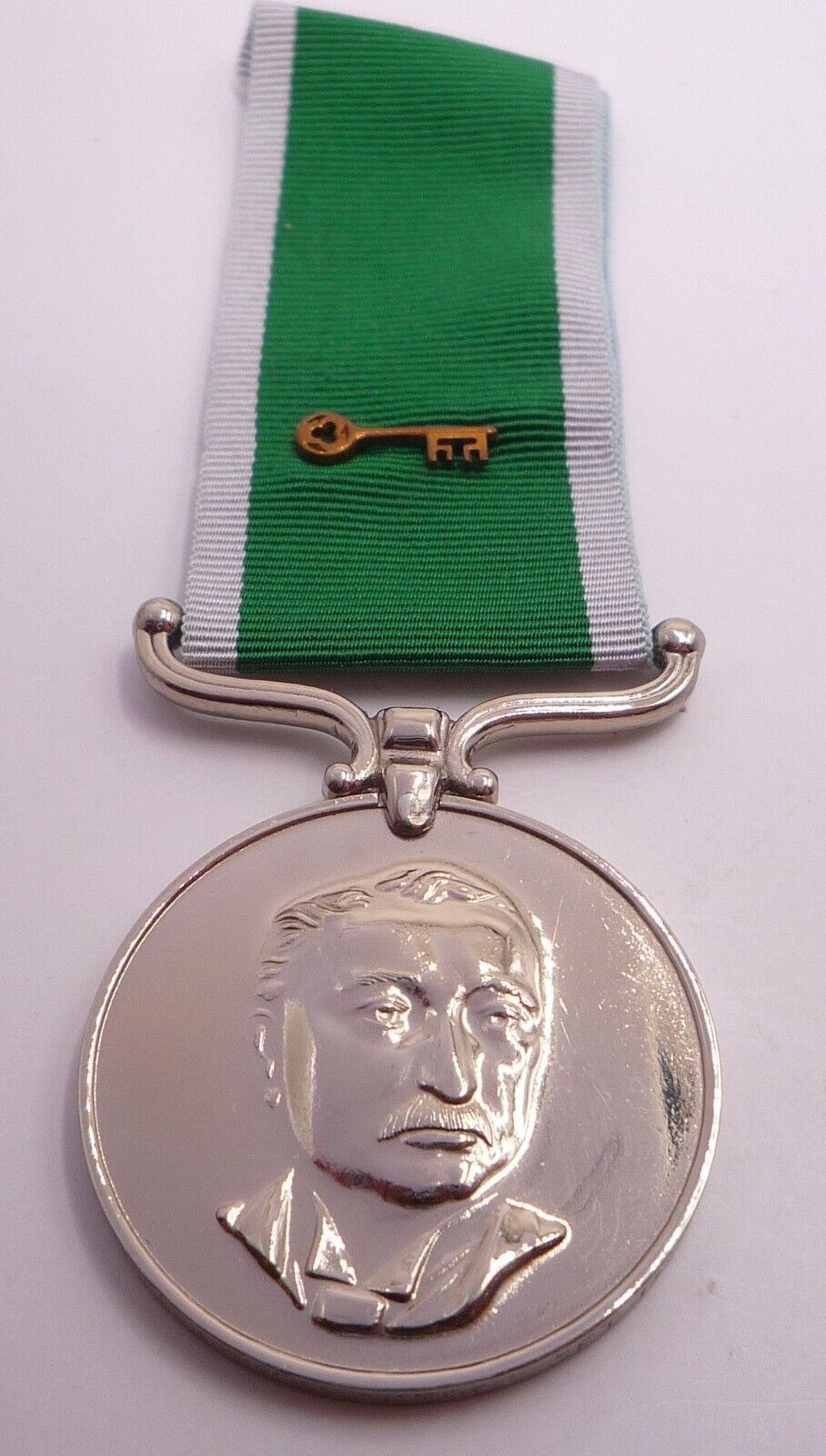 RHODESIA PRISON SERVICE FOR SERVICE MEDAL 1965 - 1968 WITH EMBLEM COLLECTORS SET