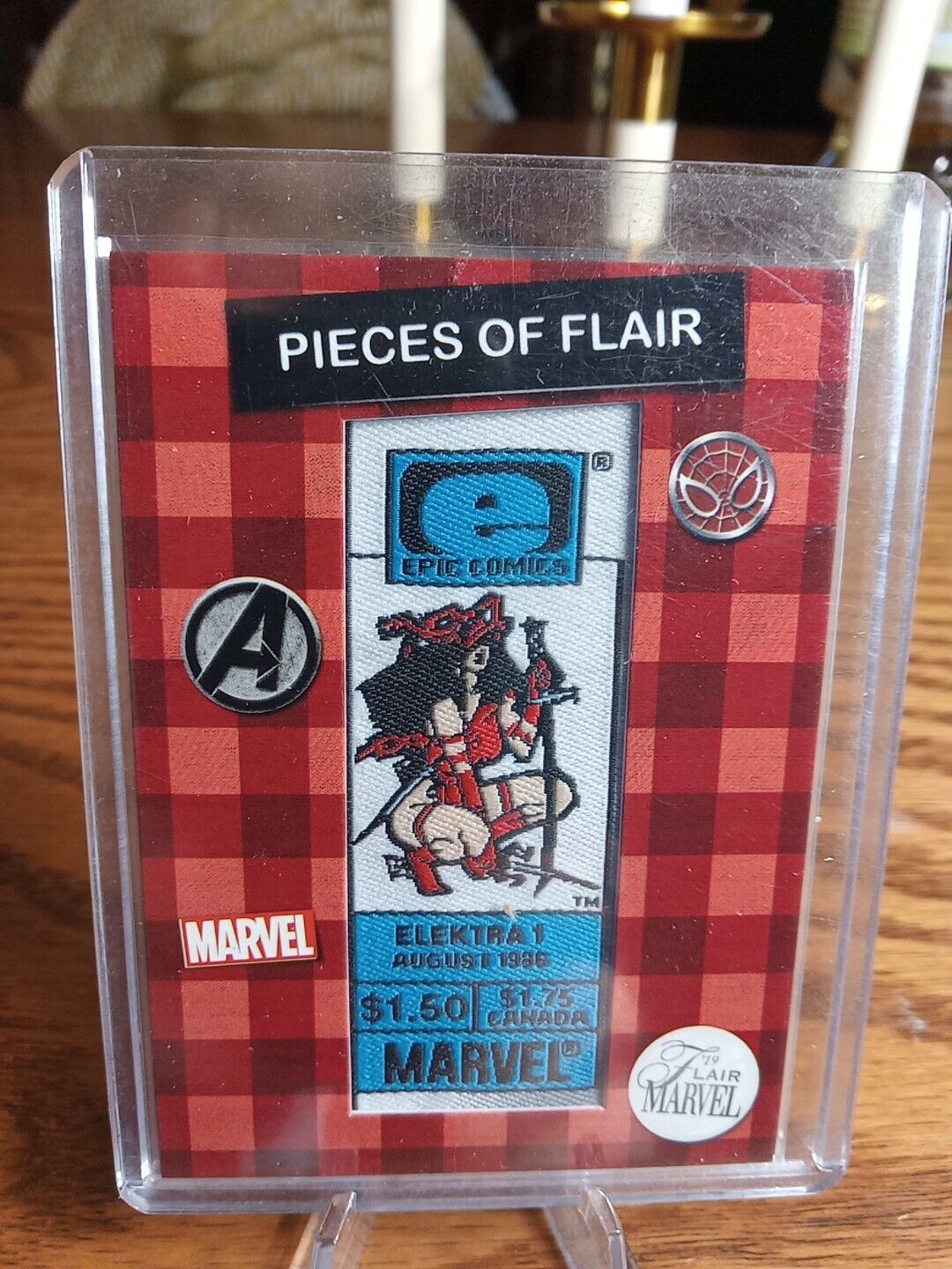 2019 Flair Marvel Pieces of Flair Elektra Assassin #1 POF6 Patch Card