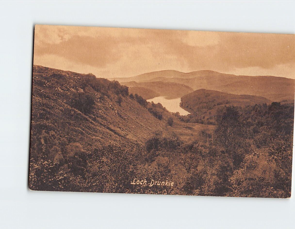 Postcard Loch Drunkie Scotland
