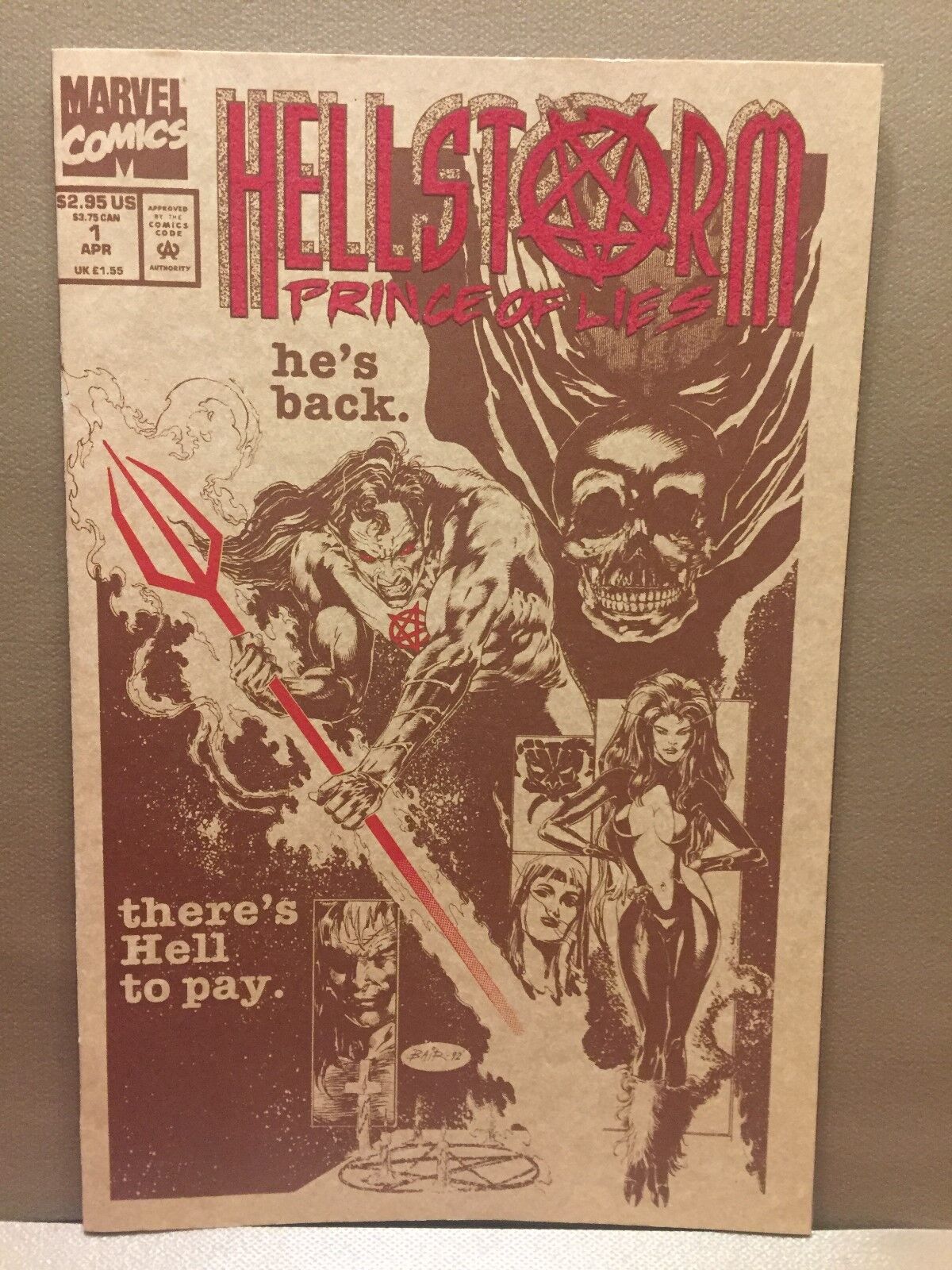 1993 Marvel Comics Hellstorm #1 Comic Book