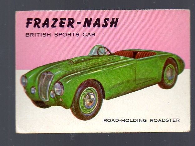 World on Wheels (1954) TOPPS - Card # 123 - Frazer-Nash