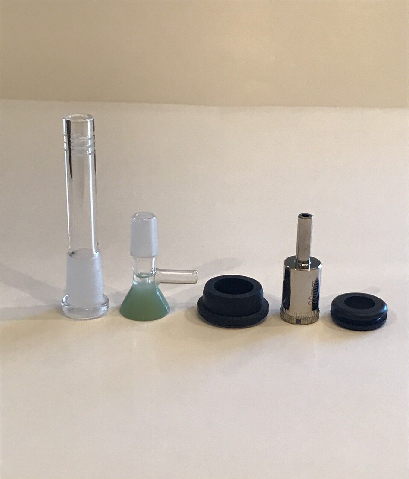 DIY Bong Kit 2.75”Inch 14mm Downstem Glass Bowl Diamond Drill Bit/Guide Grommet